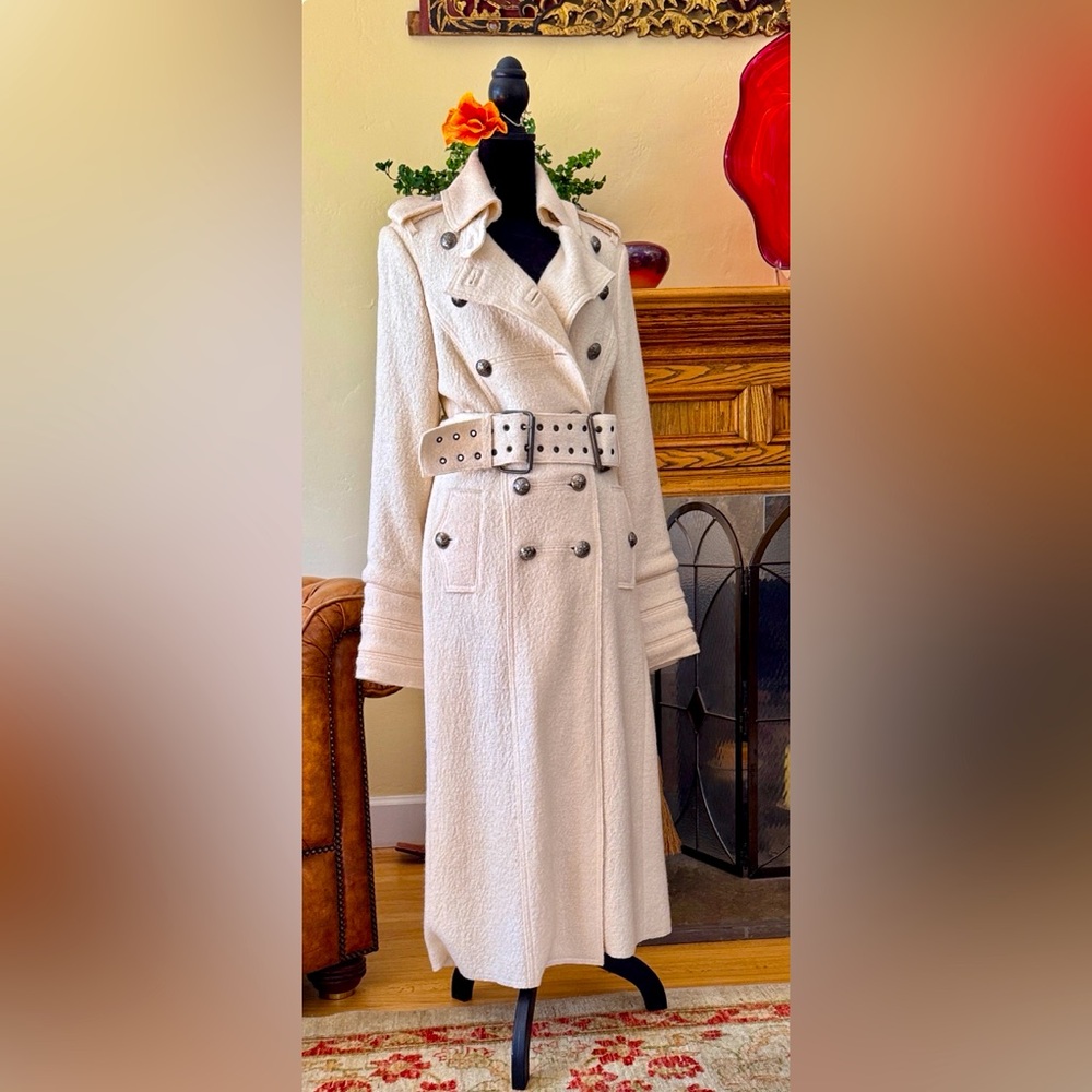 Chic Double-Breasted Women's lined Coat